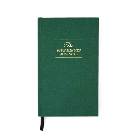 The Five Minute Journal, Original Daily Gratitude Journal 2023, Reflection Manifestation for Mindfulness, Undated with Gold Foiling, Plastic-Free, Green - Intelligent Change