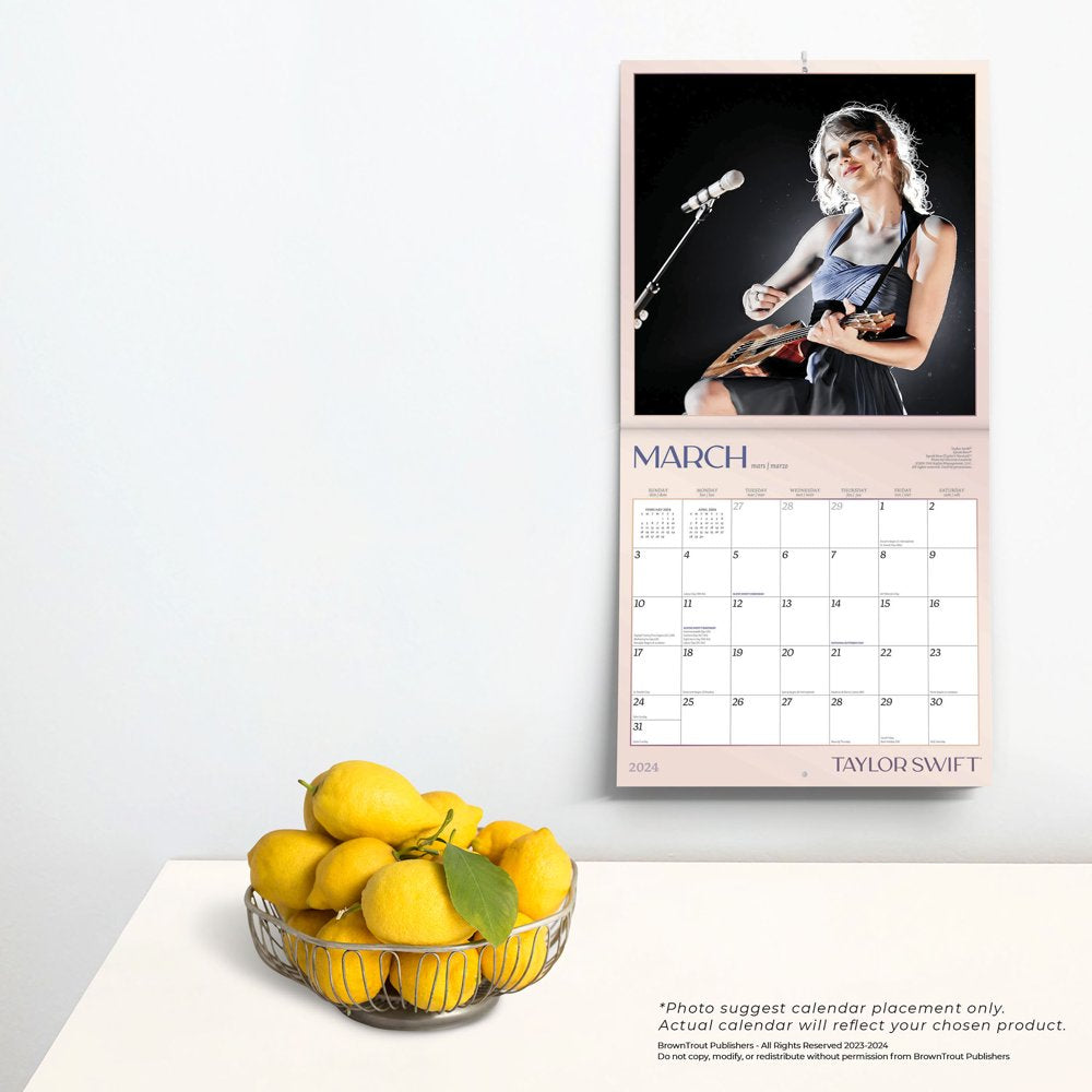 Taylor Swift OFFICIAL | 2024 12x24" (Hanging) Wall Calendar | BrownTrout