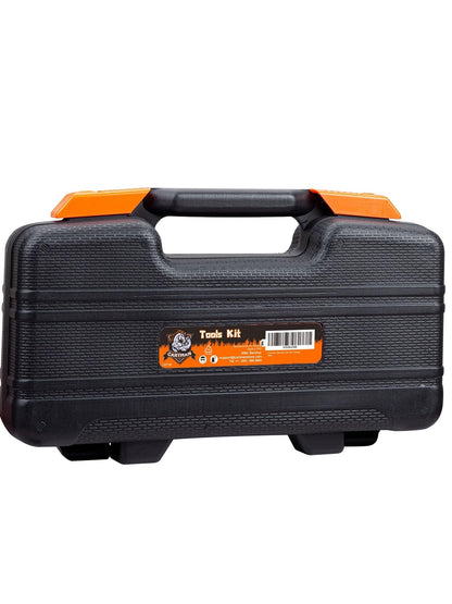 CARTMAN 39 Piece Tool Set General Household Hand Kit with Plastic Toolbox Storage Case Orange