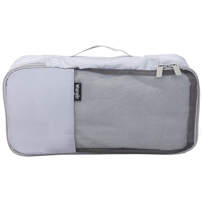  4-Piece Packing Cubes Set for Luggage and Travel, Silver