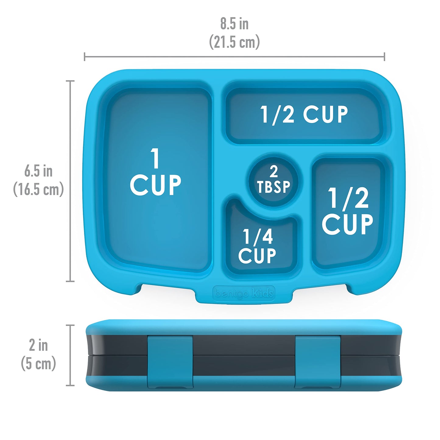 Bentgo® Kids Prints Leak-Proof, 5-Compartment Bento-Style Kids Lunch Box - Ideal Portion Sizes for Ages 3 to 7 - BPA-Free, Dishwasher Safe, Food-Safe Materials (Dinosaur)