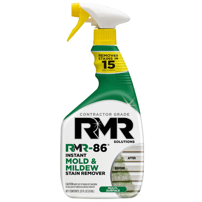 RMR-86 Instant Mold Stain and Mildew Stain Remover Spray - Scrub Free Formula, 32 Fl Oz