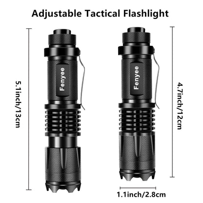 Fenyee Tactical Flashlight Adjustable 350 Yards 1200 Lumen LED Light with Offset Mount for Outdoor Hunting