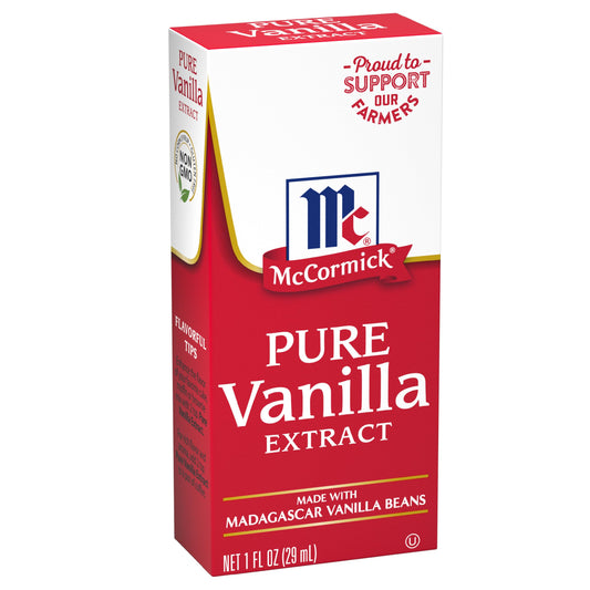 McCormick All Natural Pure Vanilla Extract (Made with Madagascar Vanilla Beans), 1 fl oz