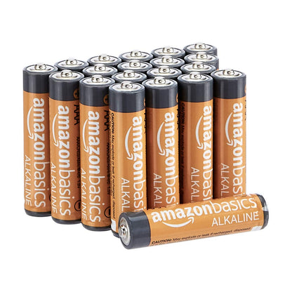 Amazon Basics 12 Pack C Cell All-Purpose Alkaline Batteries, 5-Year Shelf Life, Easy to Open Value Pack & 20 Pack AAA High-Performance Alkaline Batteries, 10-Year Shelf Life, Easy to Open Value Pack