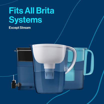 Brita Everyday Elite Water Filter Pitcher, BPA-Free Water Pitcher, Replaces 1,800 Plastic Water Bottles a Year, Lasts Six Months or 120 Gallons, Includes 1 Filter, Kitchen Accessories, Large - 10-Cup