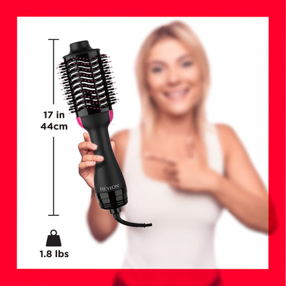 REVLON One-Step Volumizer Original 1.0 Hair Dryer and Hot Air Brush, Black