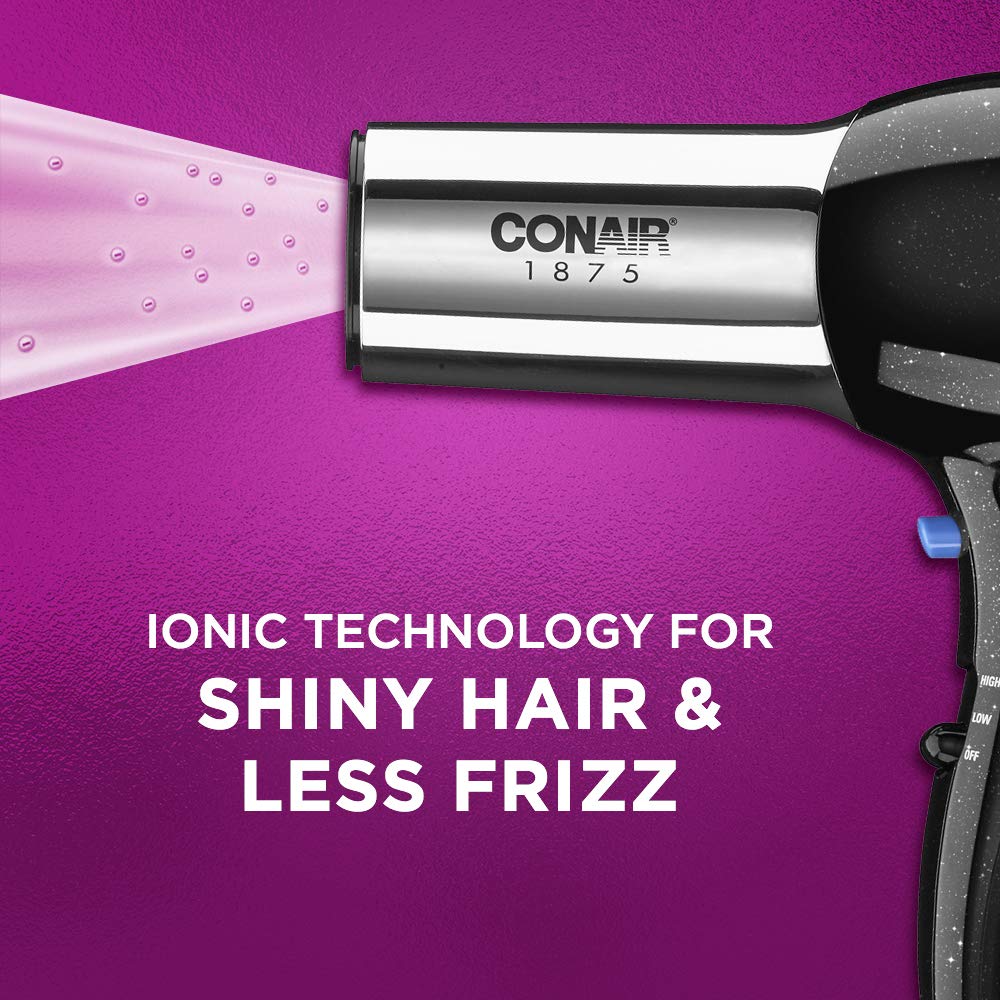 Conair Hair Dryer, 1875W Full Size Hair Dryer with Ionic Conditioning, Blow Dryer