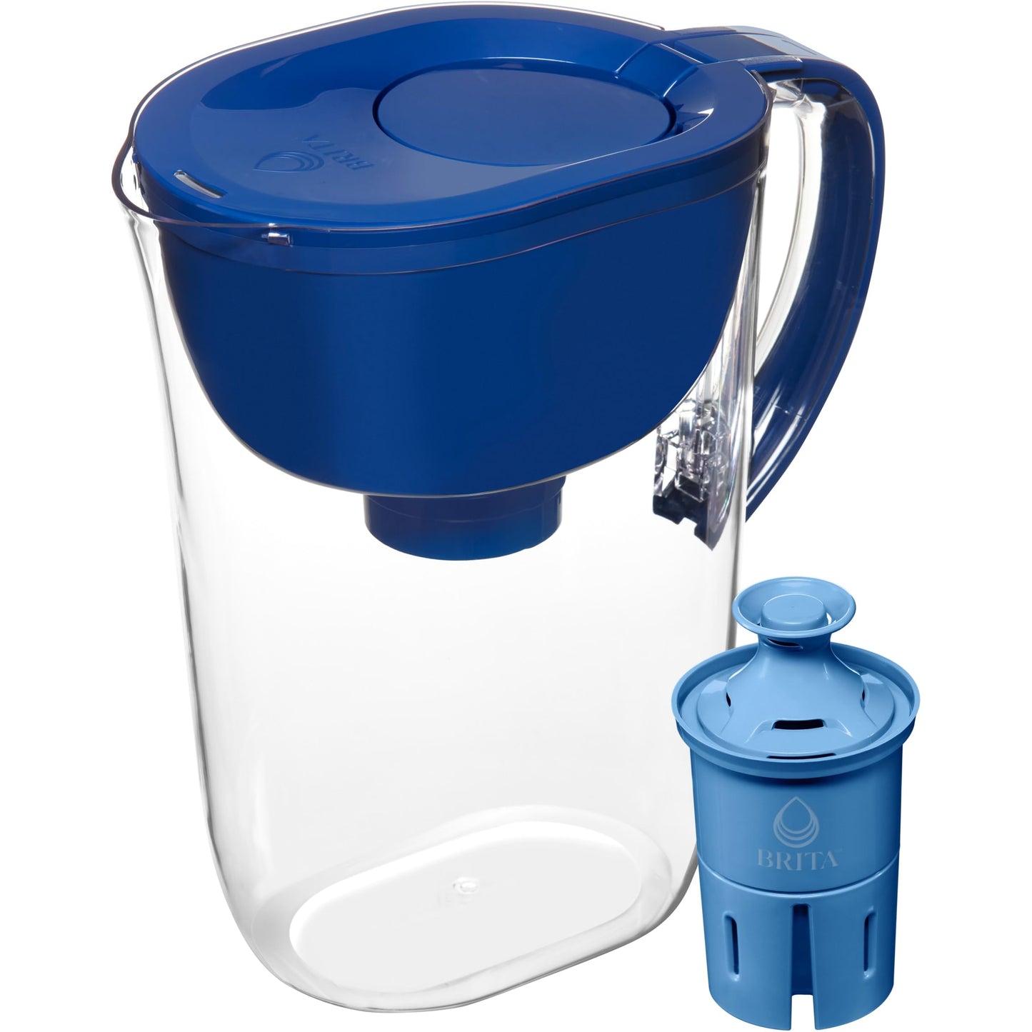 Brita Everyday Elite Water Filter Pitcher, BPA-Free Water Pitcher, Replaces 1,800 Plastic Water Bottles a Year, Lasts Six Months or 120 Gallons, Includes 1 Filter, Kitchen Accessories, Large - 10-Cup