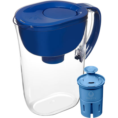 Brita Everyday Elite Water Filter Pitcher, BPA-Free Water Pitcher, Replaces 1,800 Plastic Water Bottles a Year, Lasts Six Months or 120 Gallons, Includes 1 Filter, Kitchen Accessories, Large - 10-Cup