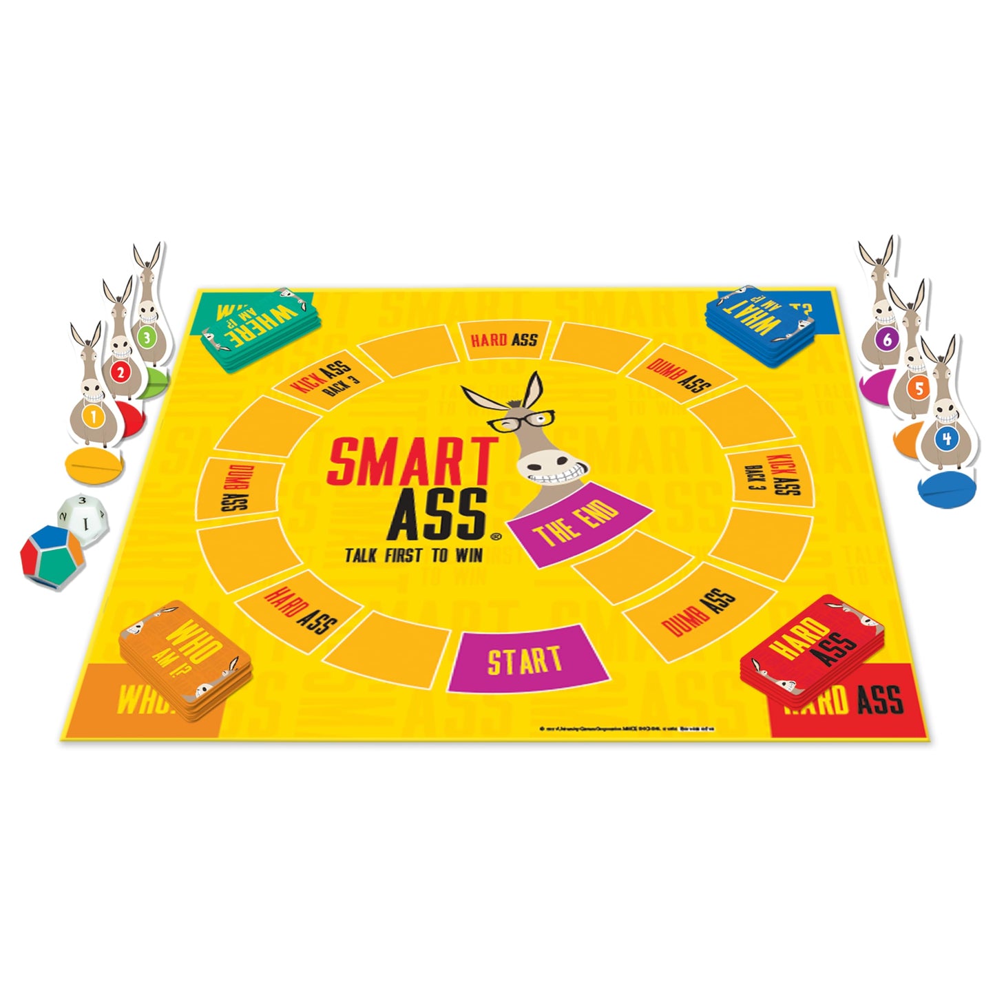 University Games | Smart Ass Trivia The Ultimate Who, What, Where Party Game , for Families and Adults Ages 12 and Up and 2 to 6 Players