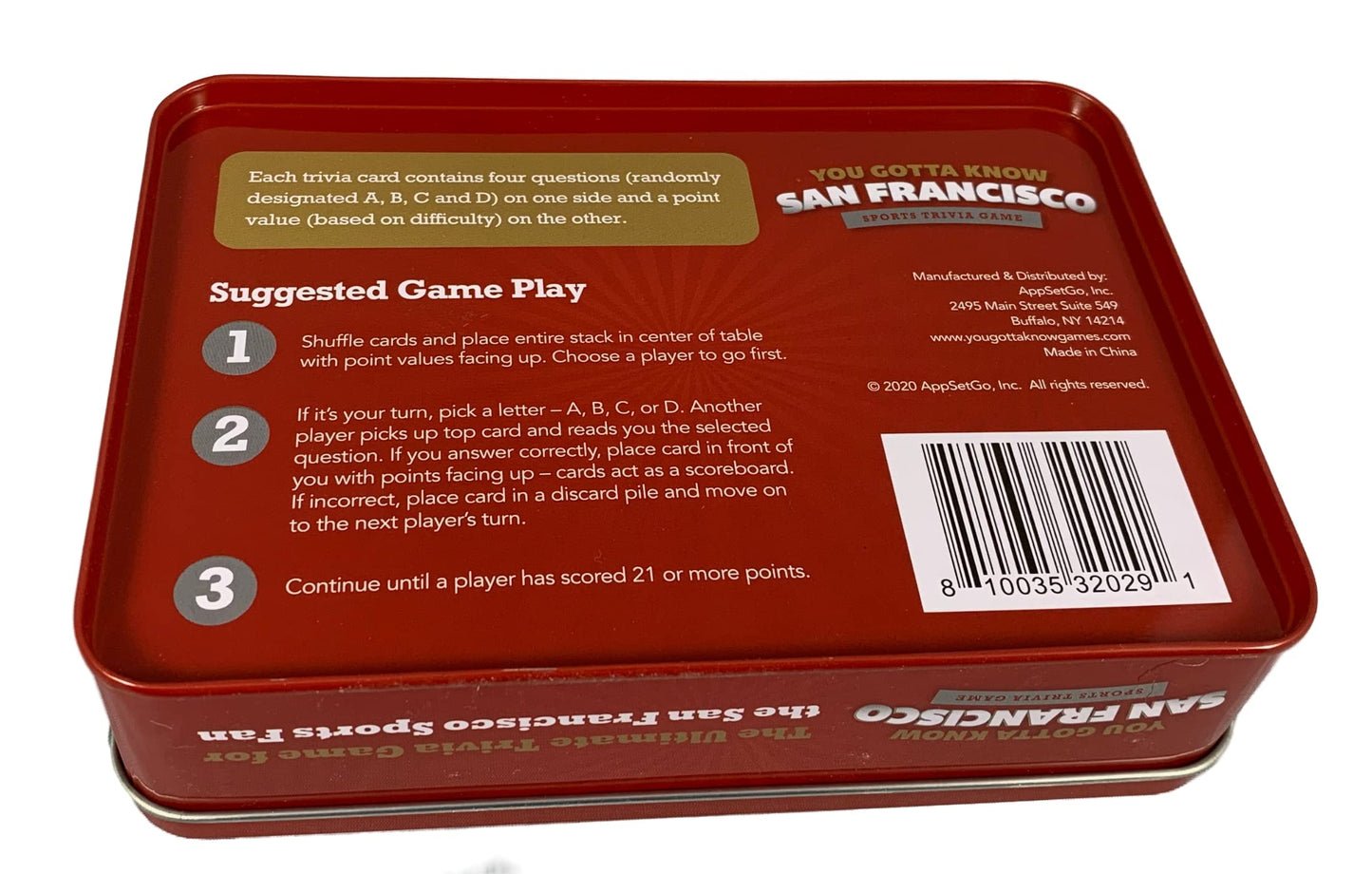 You Gotta Know San Francisco - Sports Trivia Game