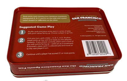 You Gotta Know San Francisco - Sports Trivia Game