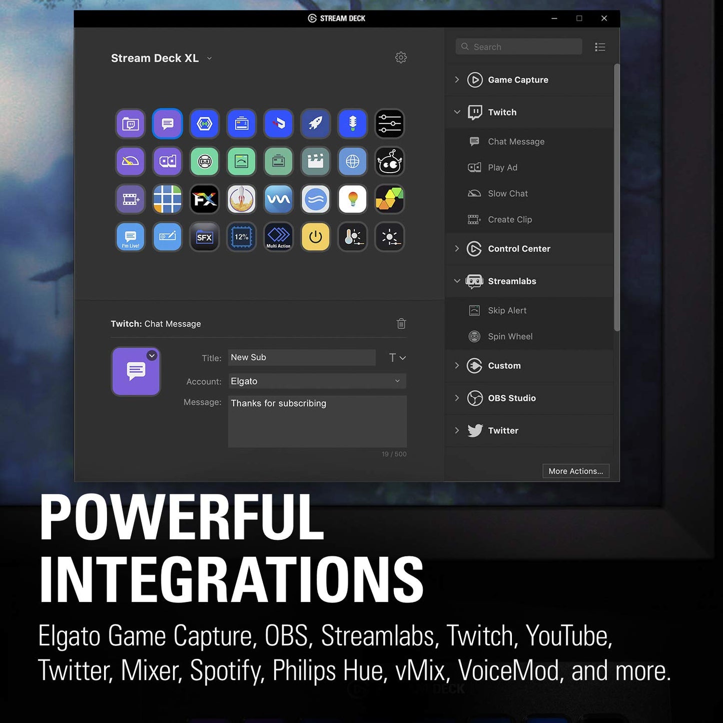 Elgato Stream Deck XL – Advanced Studio Controller, 32 macro keys, trigger actions in apps and software like OBS, Twitch, YouTube and more, works with Mac and PC