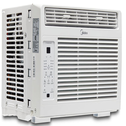 Midea 6,000 BTU 115V Window Air Conditioner with Comfort Sense Remote, White, MAW06R1WWT