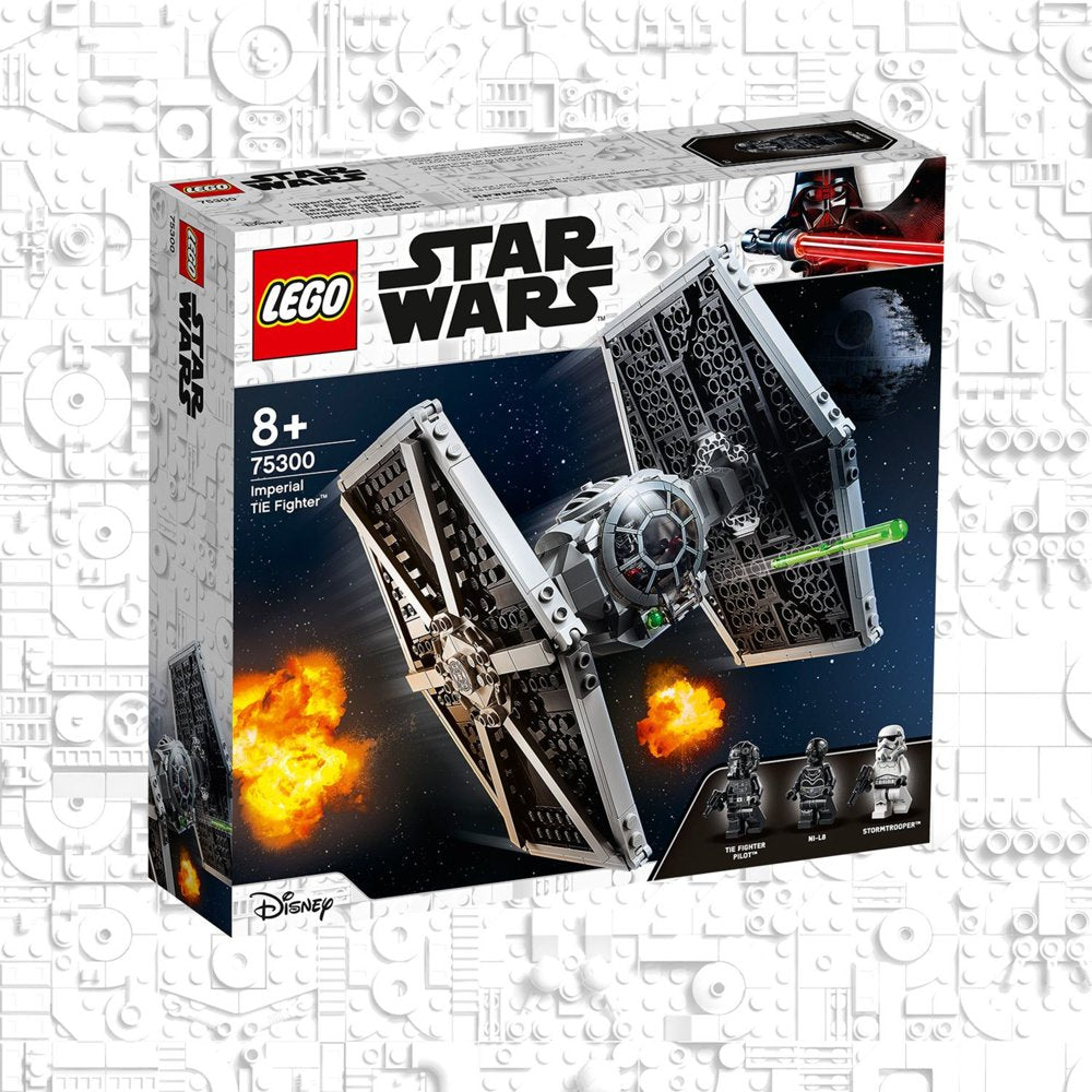 LEGO Star Wars Imperial TIE Fighter 75300, with Stormtrooper and TIE Fighter Pilot Minifigure