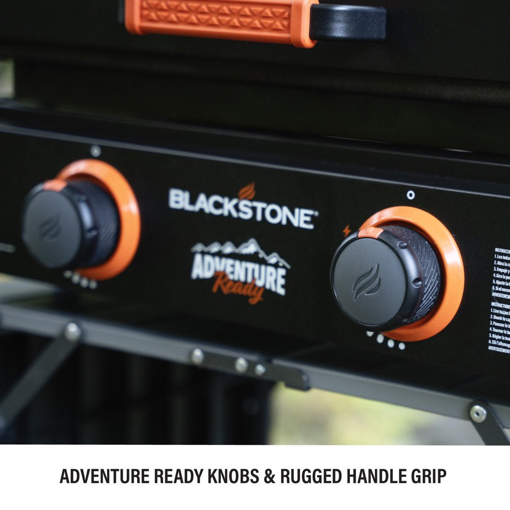 Blackstone Adventure Ready 2-Burner 22" Propane Griddle with Hard Cover in Black