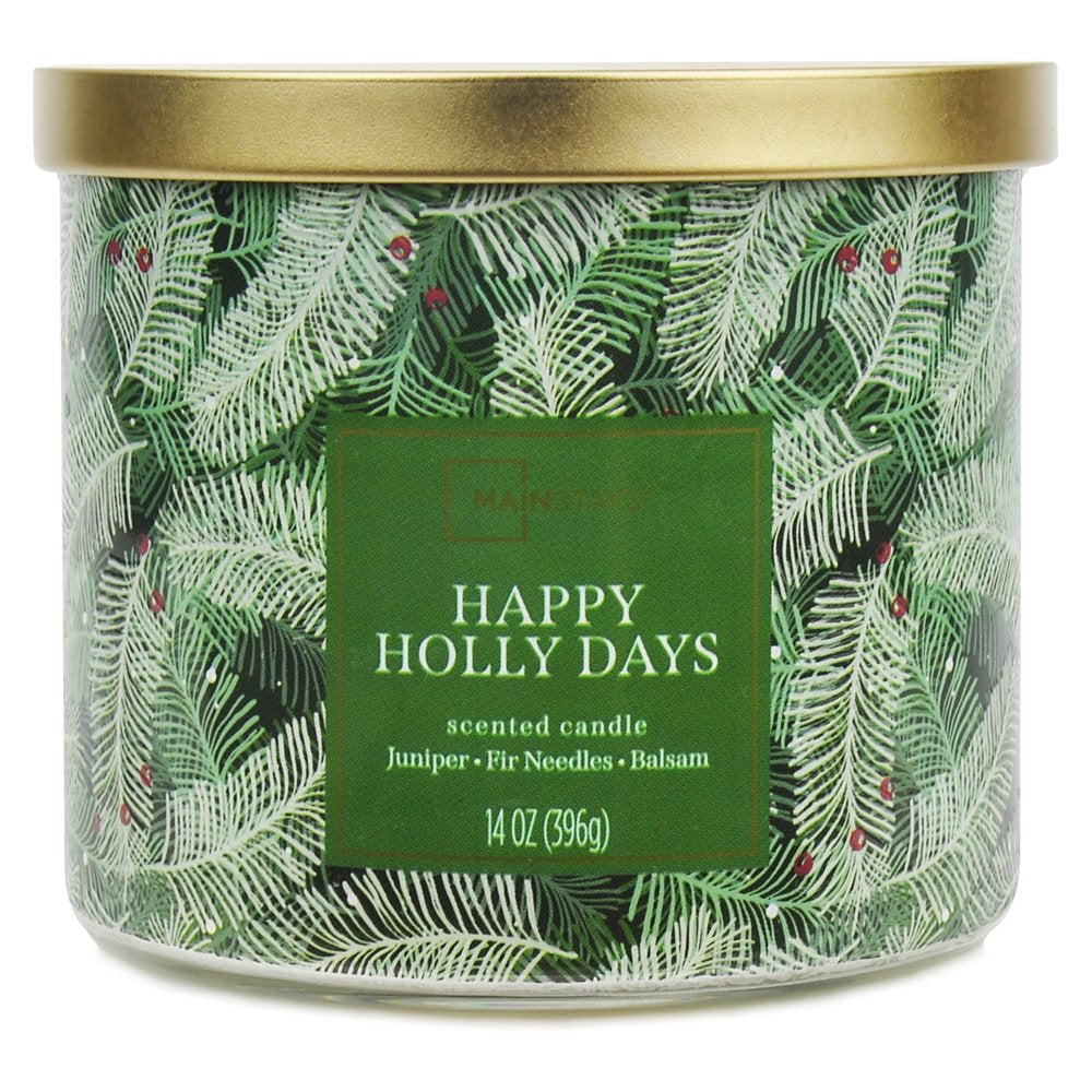 Mainstays Textured Wrap 3 Wick Cranberry Mandarin Spice Candle, 14 Ounce