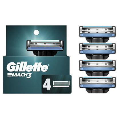 Gillette Mach3 Men's Razor Blades, 12 Blade Refills