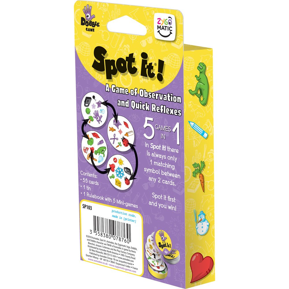 Spot It Classic Eco-Blister Family Card Game for Ages 6 and up, from Asmodee