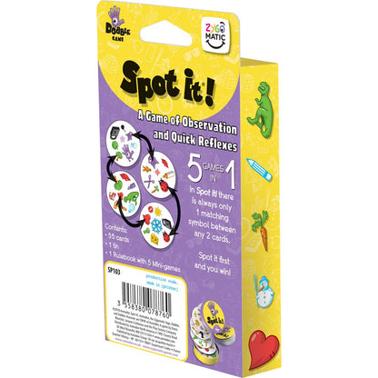 Spot It Classic Eco-Blister Family Card Game for Ages 6 and up, from Asmodee