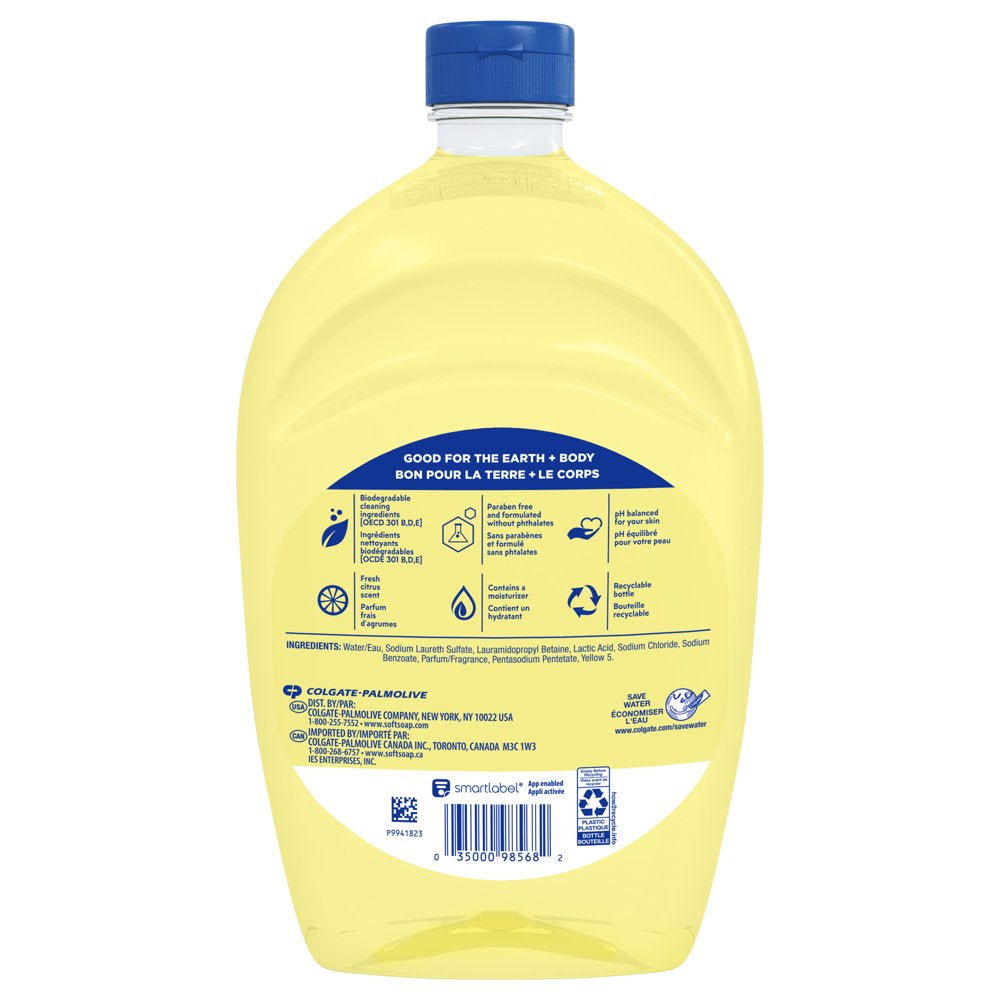 Softsoap Liquid Hand Soap Refill, Refreshing Citrus - 50 Fluid Ounce