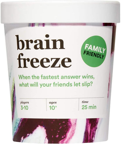 Brain Freeze Family Card Game - The Speak-Before-You-Think Party Game [Family/All Ages Edition]