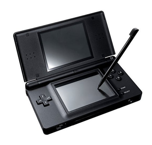 Authentic Nintendo DS Lite Jet Black with Stylus and Charger - 100% OEM (Used)