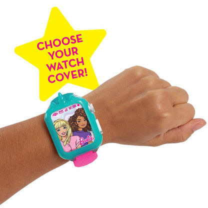 Barbie Electronic Toy Smart Watch with Lights, Sounds, and 2 Changeable Covers, Unicorn or Shooting Star, Kids Toys for Ages 3 Up, Gifts and Presents