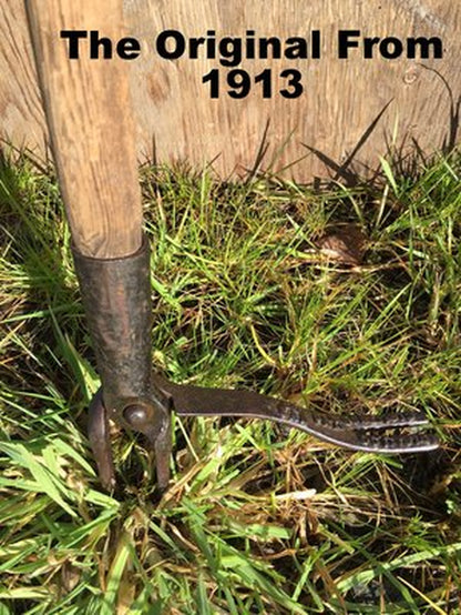 Grampa's Weeder - The Original Stand Up Weed Puller Tool with Long Handle - Made with Real Bamboo & 4-Claw Steel Head Design - Easily Remove Weeds While Saving Your Knees & Back