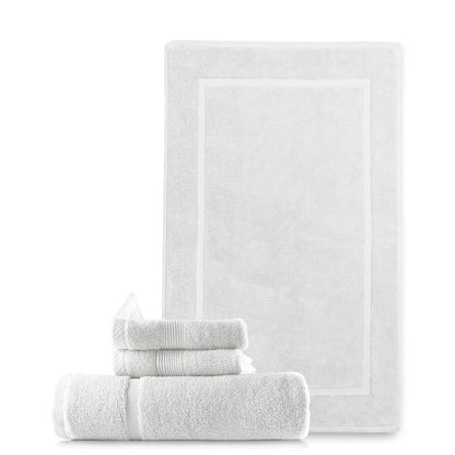  Bath Towel Collection, 100% Cotton Luxury Set of 12 Multipurpose Wash Cloths - Cream