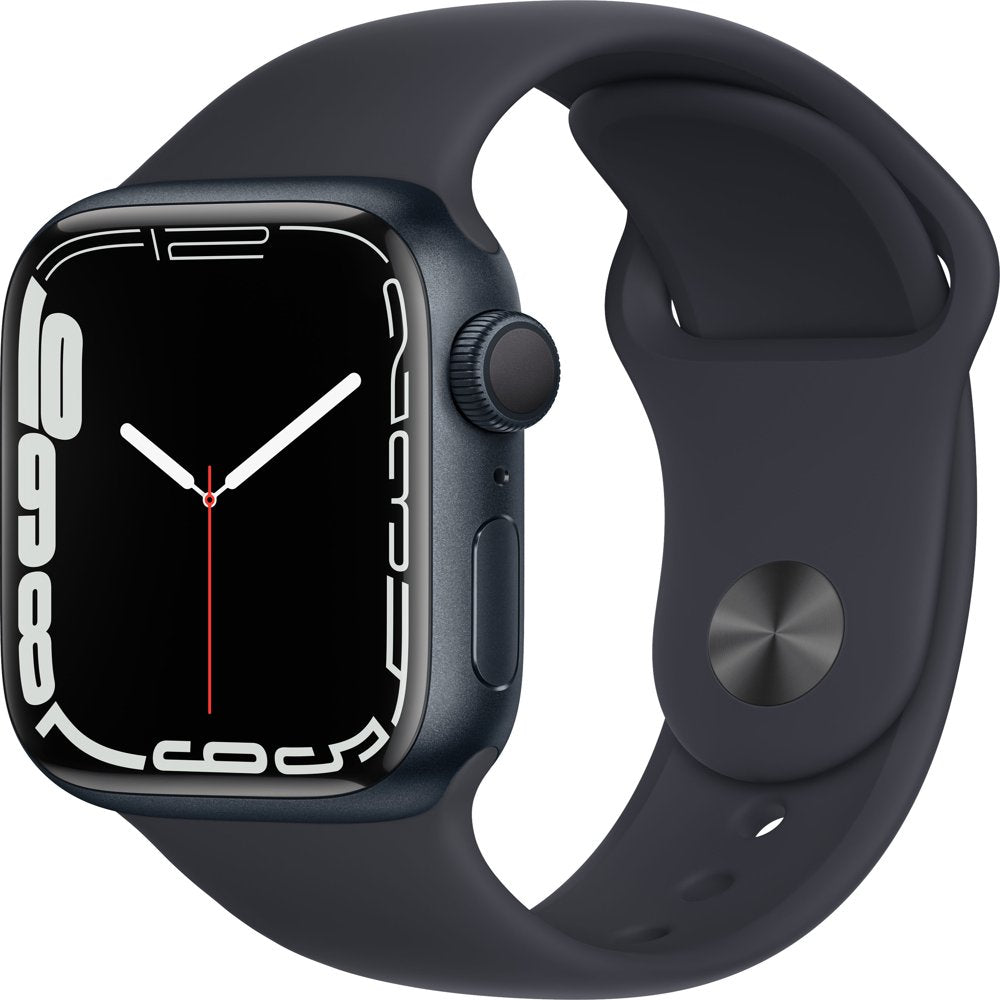 Restored Apple Watch Series 7 GPS - 41mm - Midnight Aluminum - Midnight Sport Band MKMX3LL/A (Refurbished)