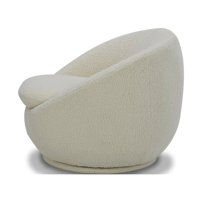 Better Homes and Gardens Mira Swivel Chair, Cream