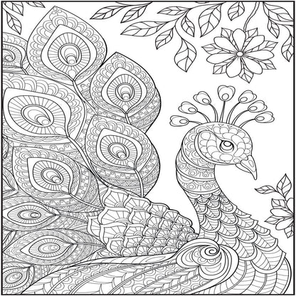 Cra-Z-Art Timeless Creations, Feathered Friends New Adult Coloring Book, 64 Pages