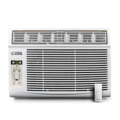 COMMERCIAL COOL 10,000 BTU Window Air Conditioner with Remote Control and Adjustable Thermostat, Cools up to 450 Sq. Ft. with Electronic Controls & Digital Display