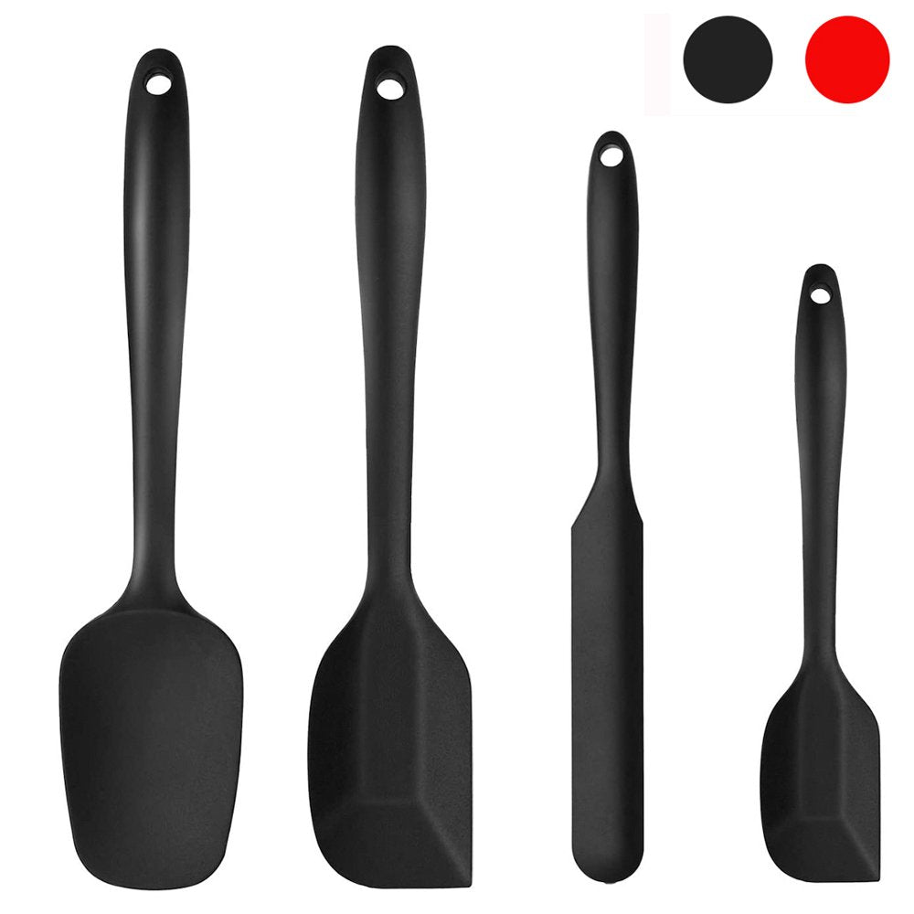 33 Pcs Silicone Kitchen Utensil Set, Cooking Utensils Set, Food Grade Silicone Spatula Set, Bpa-Free, 446°F Heat Resistant Kitchen Gadgets Tools Set with Wooden Handle for Non-Stick Cookware, Gray