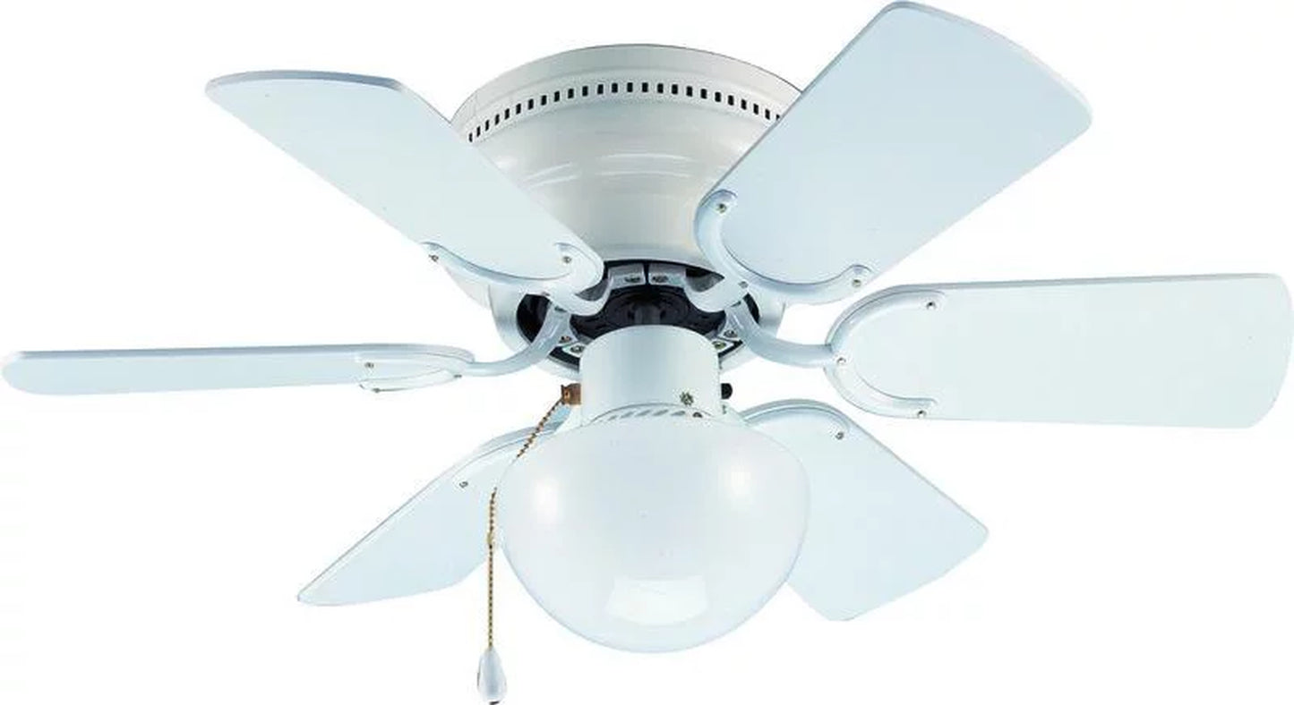 Hardware House Arcadia 30" Flush Mount Ceiling Fan 23-8274 with Gloss White Finish