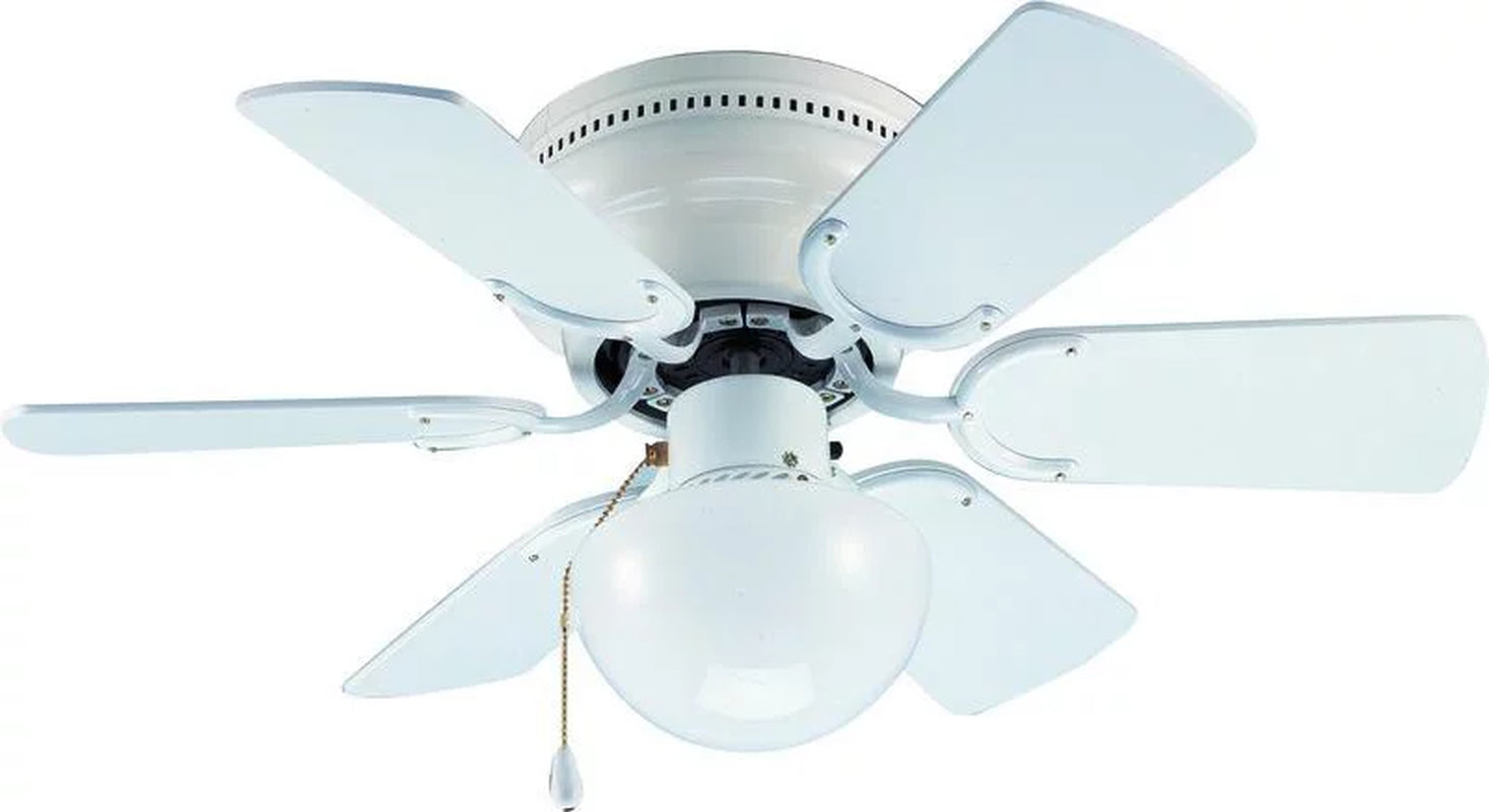 Hardware House Arcadia 30" Flush Mount Ceiling Fan 23-8274 with Gloss White Finish