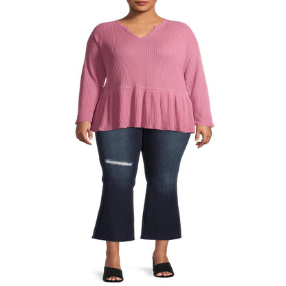 Women'S plus Size Cropped Bootcut Jeans