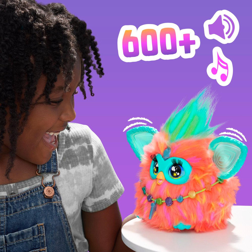 Furby Coral Plush Interactive Toys for 6 Year Old Girls & Boys & Up