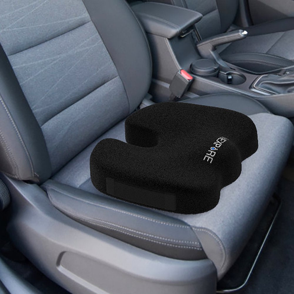 NEXPURE Memory Foam Seat Cushion Cooling Gel Butt Pillow for Tailbone Pain Relief - Chair Cushion,Car Seat Cushion,Butt Pillow