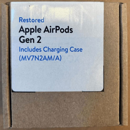 Restored Apple True Wireless Headphones with Charging Case, White, VIPRB-MV7N2AM/A (Refurbished)