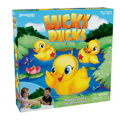 Pressman Toy Lucky Ducks Game for Kids Ages 3 and Up