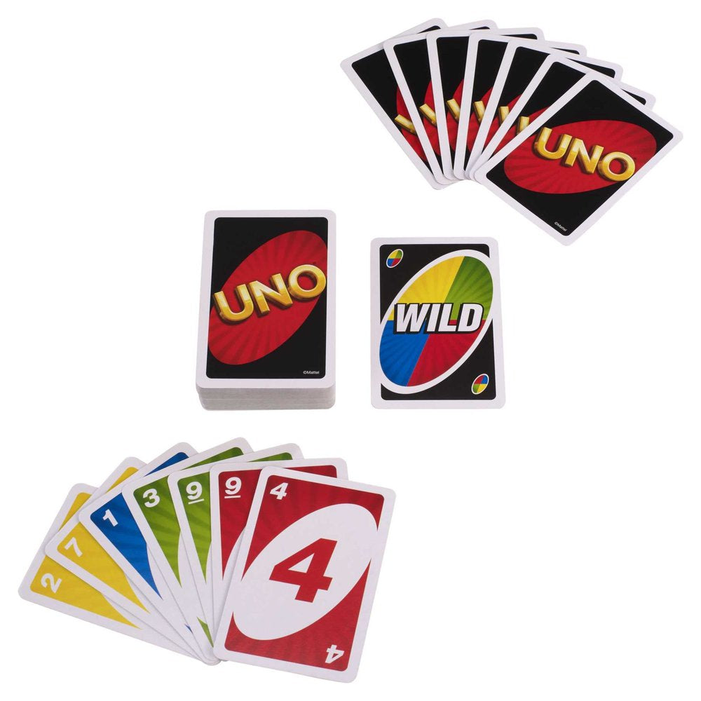 UNO Card Game for Kids, Adults & Game Night, Original Game of Matching Colors & Numbers