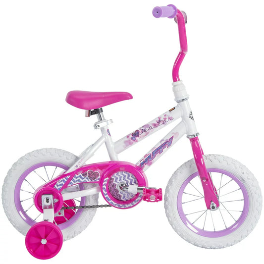 Huffy 12 in. Sea Star Kids Bike for Girls Ages 3 - 5 Years, Child, White