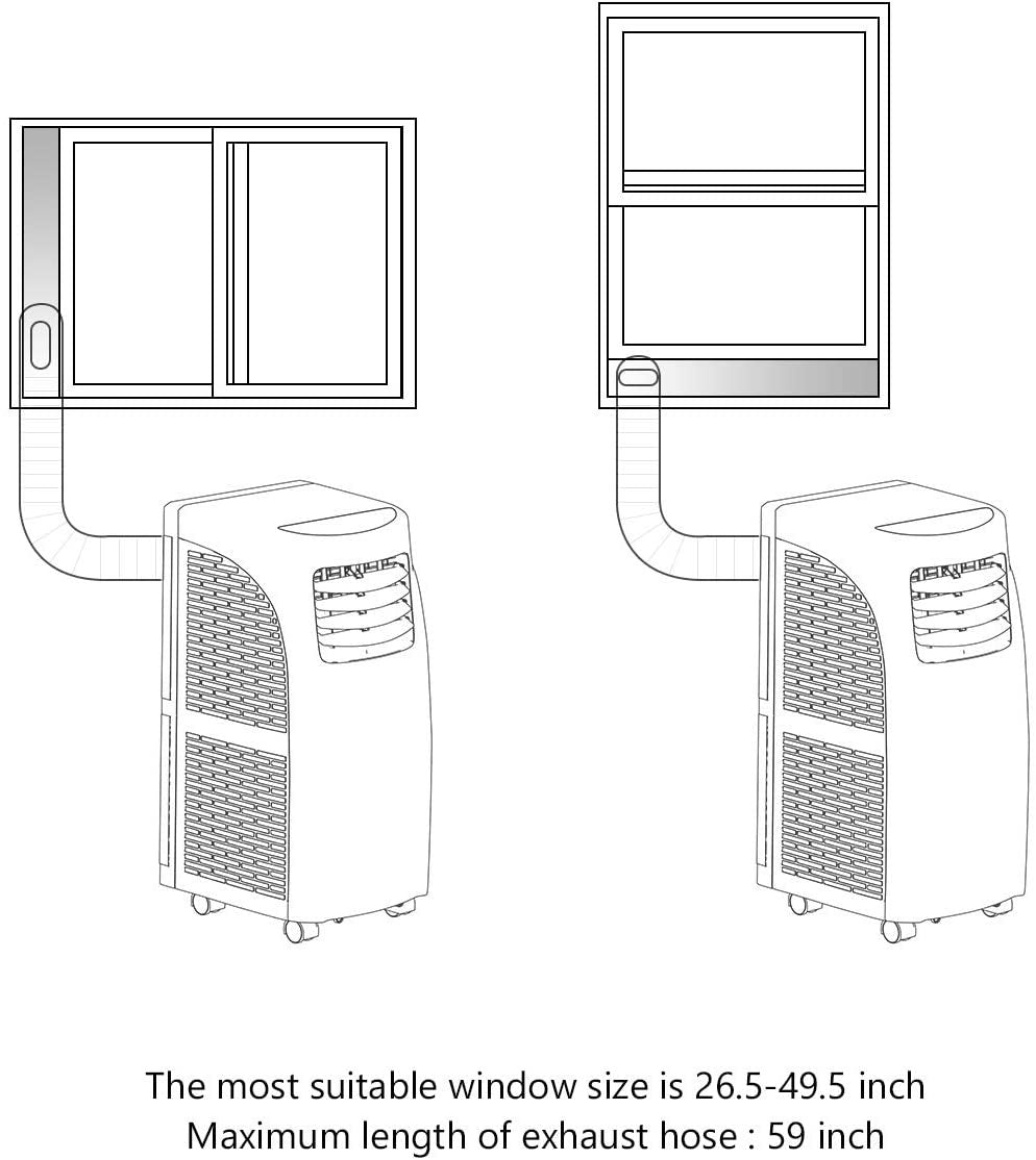 Costway 8000BTU Air Conditioner & Dehumidifier Portable Air Conditioner 5500 BTU (8000BTU ASHRAE)