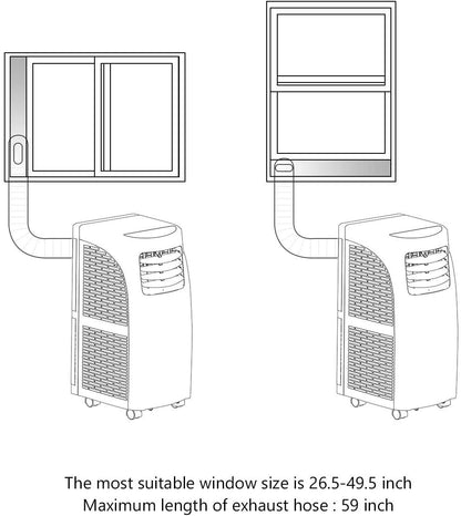 Costway 8000BTU Air Conditioner & Dehumidifier Portable Air Conditioner 5500 BTU (8000BTU ASHRAE)