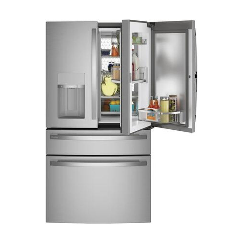 GE Profile 27.9 Cu Ft Smart Fingerprint Resistant French Door Refrigerator, Stainless Steel