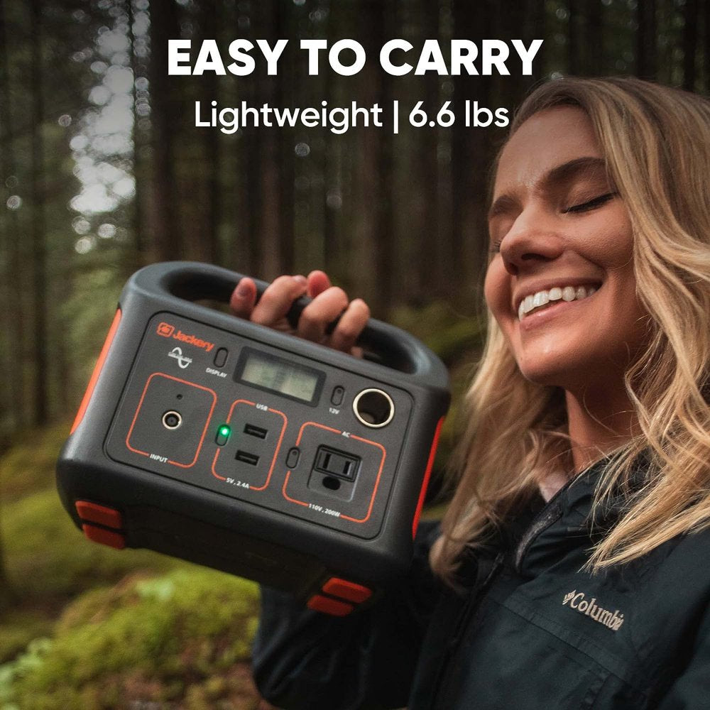 Jackery Explorer 240 Portable Power Station, 240Wh Backup Lithium Battery, 110V/200W Pure Sine Wave AC Outlet, Solar Generator (Solar Panel Not Included) for Outdoors Camping Travel Hunting Emergency