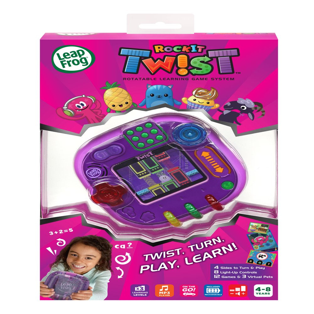 LeapFrog RockIt Twist Handheld Learning Game System, Purple